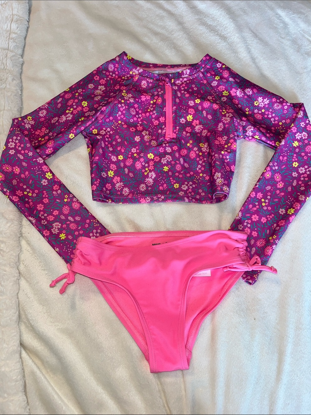 Girls long sleeve tankini swim set- weekend academy